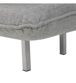 Fauteuil pivotant et canapé-lit Gris clair Tissu