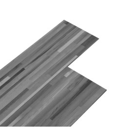 Planche de plancher PVC autoadhésif 5,21 m² 2 mm Gris rayé