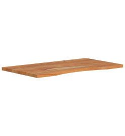 Dessus de bureau 90x50x2,5cm rectangulaire bois massif d'acacia