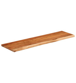 Dessus de table 120x40x2,5 cm rectangulaire bois massif acacia