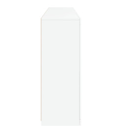 Buffet avec lumières LED blanc 181,5x37x100 cm