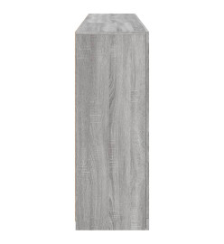 Buffet avec lumières LED sonoma gris 162x37x100 cm