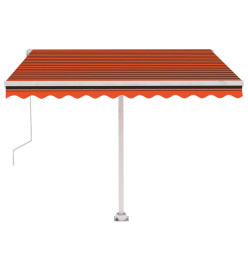 Auvent automatique sur pied 300x250 cm Orange/marron