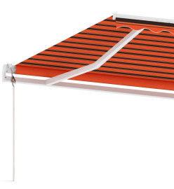 Auvent automatique sur pied 300x250 cm Orange/marron