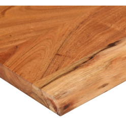 Dessus de table 140x40x3,8 cm rectangulaire bois massif acacia