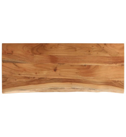 Dessus de table 100x40x3,8 cm rectangulaire bois massif acacia