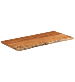 Dessus de table 80x40x3,8 cm rectangulaire bois massif acacia