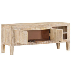 Meuble TV 110x35x46 cm bois massif de manguier