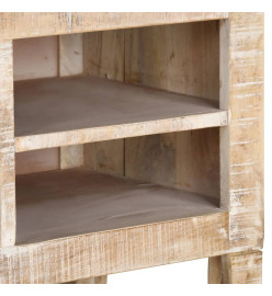 Meuble TV 110x35x46 cm bois massif de manguier