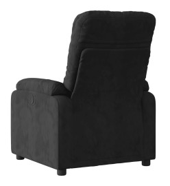 Fauteuil inclinable de massage noir tissu microfibre