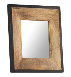 Miroir 50x50 cm Bois de manguier massif