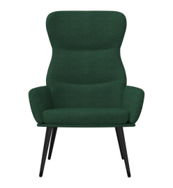 Fauteuil inclinable Vert foncé Tissu