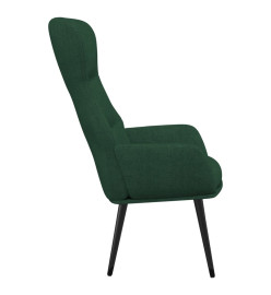 Fauteuil inclinable Vert foncé Tissu