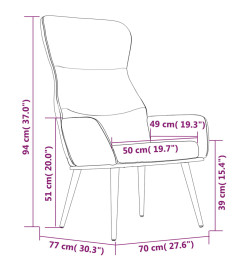 Fauteuil inclinable Vert foncé Tissu