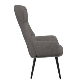 Chaise de relaxation Gris clair Tissu