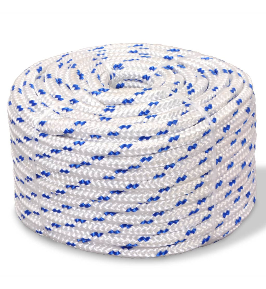 Corde de bateau Polypropylène 6 mm 500 m Blanc