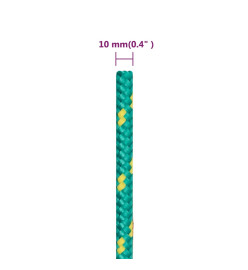 Corde de bateau Vert 10 mm 100 m Polypropylène