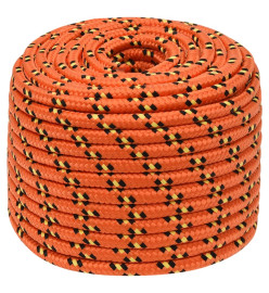 Corde de bateau Orange 14 mm 100 m Polypropylène