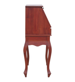 Bureau secrétaire Marron 78x42x103 cm Bois d'acajou massif