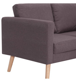 Canapé à 3 places Tissu Taupe