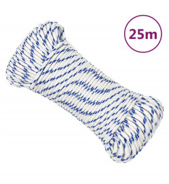 Corde de bateau Blanc 3 mm 25 m Polypropylène