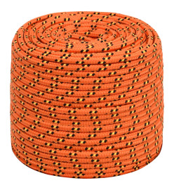 Corde de bateau Orange 6 mm 100 m Polypropylène