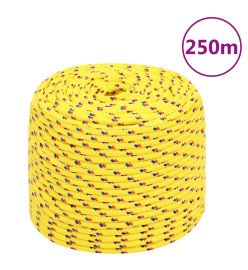 Corde de bateau Jaune 10 mm 250 m Polypropylène