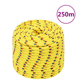 Corde de bateau Jaune 12 mm 250 m Polypropylène