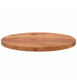 Dessus de table Ø50x3,8 cm rond bois massif d'acacia