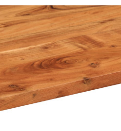 Dessus de table 80x40x2,5 cm ovale bois massif d'acacia