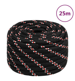 Corde de bateau Noir 20 mm 25 m Polypropylène