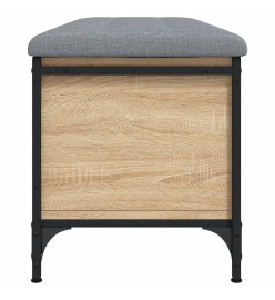 Banc de rangement chêne sonoma 102x42x45 cm bois d'ingénierie