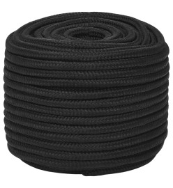 Corde de bateau Noir complet 14 mm 100 m Polypropylène