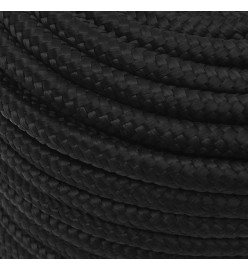 Corde de bateau Noir complet 14 mm 100 m Polypropylène