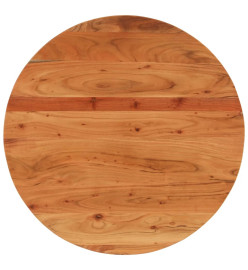 Dessus de table Ø70x2,5 cm rond bois massif d'acacia