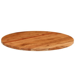 Dessus de table Ø70x2,5 cm rond bois massif d'acacia