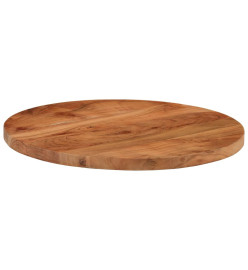 Dessus de table Ø40x2,5 cm rond bois massif d'acacia