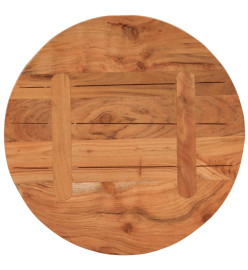 Dessus de table Ø40x2,5 cm rond bois massif d'acacia