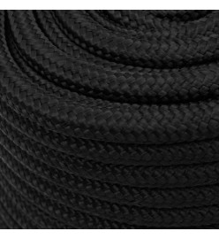 Corde de bateau Noir complet 18 mm 100 m Polypropylène