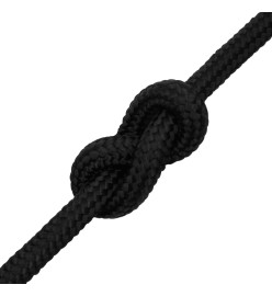 Corde de bateau Noir complet 18 mm 100 m Polypropylène