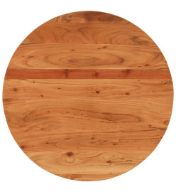 Dessus de table Ø80x3,8 cm rond bois massif d'acacia