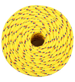 Corde de bateau Jaune 6 mm 500 m Polypropylène