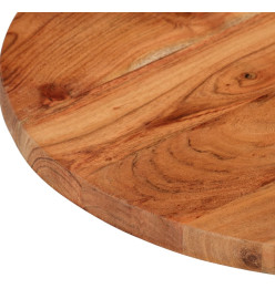 Dessus de table Ø60x3,8 cm rond bois massif d'acacia