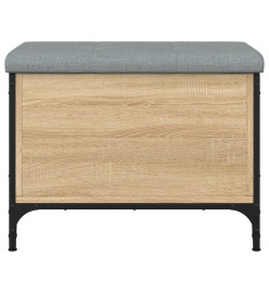 Banc de rangement chêne sonoma 62x42x45 cm bois d'ingénierie