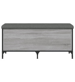 Banc de rangement sonoma gris 102x42x45 cm bois d'ingénierie