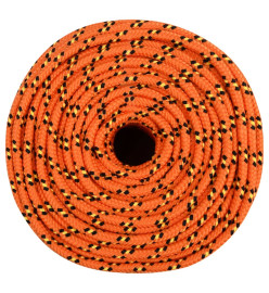 Corde de bateau Orange 8 mm 25 m Polypropylène