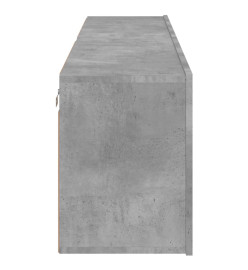 Meubles TV muraux 2 pcs gris béton 80x30x41 cm