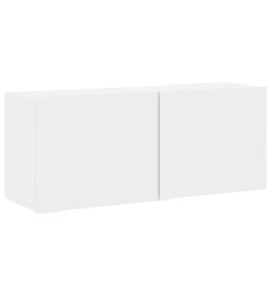 Meuble TV mural blanc 100x30x41 cm