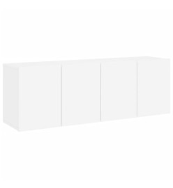 Meubles TV muraux 2 pcs blanc 60x30x41 cm