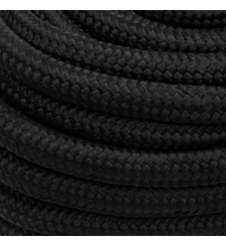 Corde de bateau Noir complet 20 mm 25 m Polypropylène